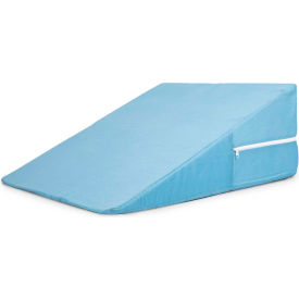Orthopedic Foam Bed Wedge Pillow, 10" x 24" x 24", Blue