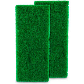 Wall/Floor Scrubber Replacement Pads, 10-3/4 x 5-1/4, Green - 1260