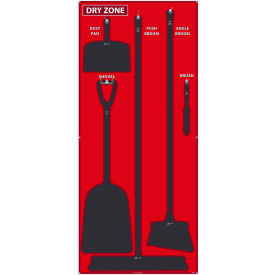 Dry Zone Shadow Board, Red/Black, 68 X 30 - SB128ACP