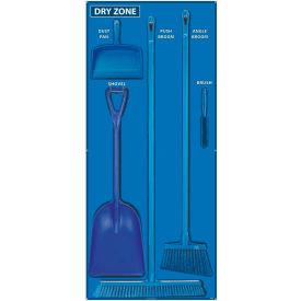 Dry Zone Shadow Board Combo Kit, Blue/Black, 68 X 30, Aluminum