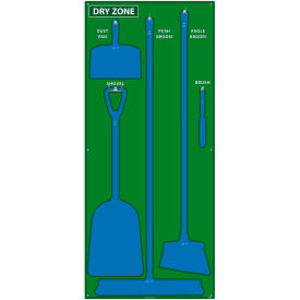 Dry Zone Shadow Board, Green/Blue, 68 X 30 - SB135FG