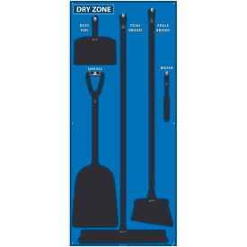 Dry Zone Shadow Board, Blue/Black, 68 X 30, Acrylic