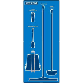 Wet Zone Shadow Board, Blue/Blue, 68 X 30 - SB115ACP