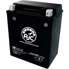 Kawasaki ZX750-A GPz 750CC Motorcycle Battery (1983-1985), 14 Amps, 12V, B Terminals