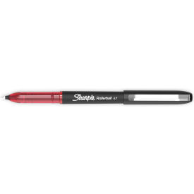 Roller Ball Stick Pen, 0.7mm, Red Ink, 12/PK