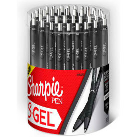 S Gel Retractable Gel Ink Pen, 0.7mm, Black Ink - 36 Pack