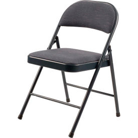 Commercialine Fabric Padded Folding Chair - Star Trail Blue - Pack of 4