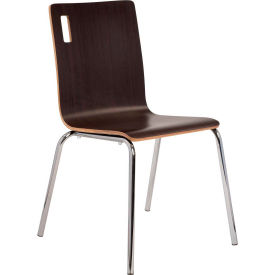 Bushwick Café Stack Chair - Espresso