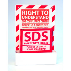 Eco GHS-SDS Single Station (English/Spanish), 1 Binder, Recycled Aluminum