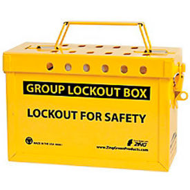 RecycLockout Group Lockout Box, Yellow