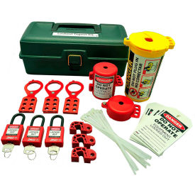 RecycLockout Lockout Tagout Kit, 32 Component, Deluxe Tool Box