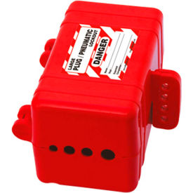 Plug-Pneumatic Lockout, Red, 4-Hole