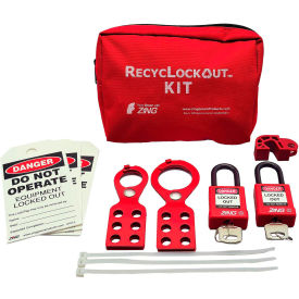 RecycLockout Lockout Tagout Kit, 11 Component, General Application
