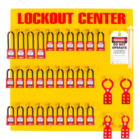 RecycLockout Lockout Station, 28 Padlock, Stocked