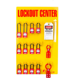 RecycLockout Lockout Station, 12 Padlock, Stocked