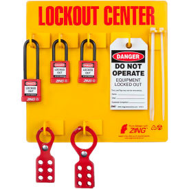 RecycLockout Lockout Tagout Station, 3 Padlock, Stocked