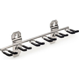 8-1/8"W w/ 3/4" I.D. Vinyl Dipped Stainless MultiProng Tool Holder for SS LocBoard
