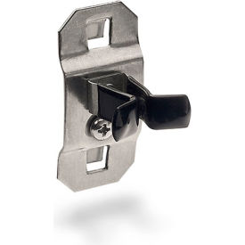 1/4" to 1/2" Hold Range Vinyl Dipped SS Extended Spring Clip for SS LocBoard, 3 Pk