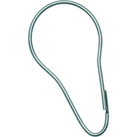 3-1/8" Shower Curtain Hook, SS Spring, Stainless Steel