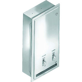 Napkin & Tampon Vendor, Recessed, 30 Napkins/28 Tampons - 401-450000