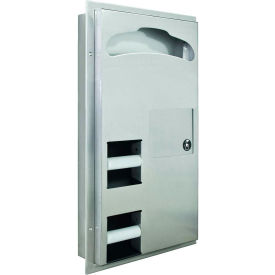 Partition Mounted Toilet Paper/Seat Cover Dispenser 250 Seat Covers
