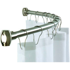 58"W Shower Curtain Rod, Satin Stainless Steel - 9530-600000