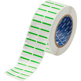 THT-152-494-GN Color Polyester Labels 0.375"H x 1"W Green/White, 3000/Roll