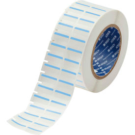 THT-152-494-BL Color Polyester Labels 0.375"H x 1"W Blue/White, 3000/Roll