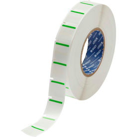 THT-179-494-GN Color Polyester Labels 1"H x 1"W Green/White, 3000/Roll