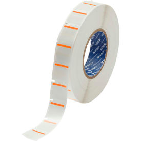 THT-179-494-OR Color Polyester Labels 1"H x 1"W Orange/White, 3000/Roll
