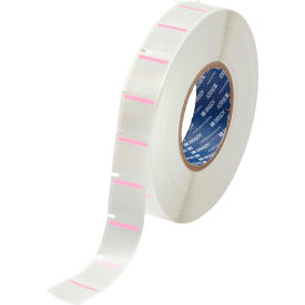 THT-179-494-PK Color Polyester Labels 1"H x 1"W Pink/White, 3000/Roll