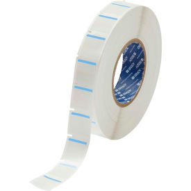 THT-179-494-BL Color Polyester Labels 1"H x 1"W Blue/White, 3000/Roll