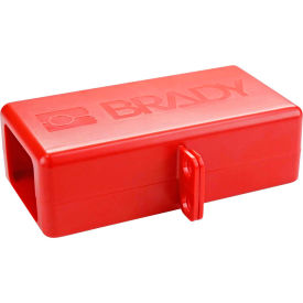 BatteryBlock Cable Lockout - Large, ABS Plastic, Red, 1/4' Cable Length