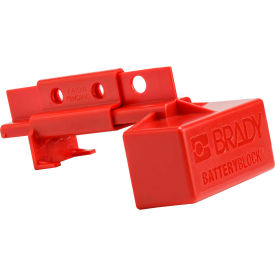 BatteryBlock Power Connector Lockout For Forklifts, Red, 120V
