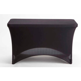 Stretch Fabric Table Cover, 4 feet long, Black