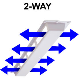 2-Way Air Deflector Cover for 4 Ft. Linear Diffuser