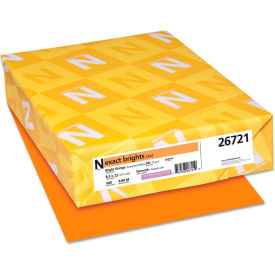 Colored Paper - Exact Brights Paper, Orange, 8-1/2" x 11", 20 lb., 500 Sheets/Ream