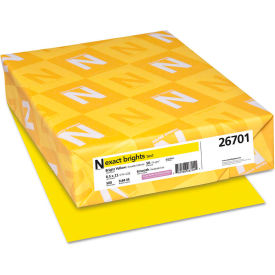 Colored Paper - Exact Brights Paper, Yellow, 8-1/2" x 11", 20 lb., 500 Sheets/Ream