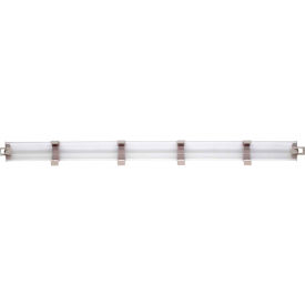 Solid Clear Stackable Shelf Ledge - Back - 60"W x 4"H