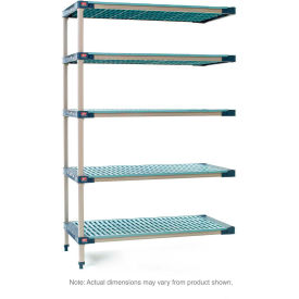 MetroMax 4, 5 Tier, Polymer Add-On Unit, 60"W x 21"D x 74"H