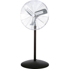 30 Inch Commercial Pedestal Fan - Non-Oscillating - 1/4 HP - 6100 CFM
