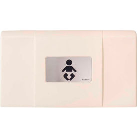 Horizontal Baby Changing Table, Cream/Stainless, 350lb Capacity, Surface-200-EH-08