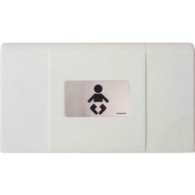 Ultra Horizontal Baby Changing Table, White Granite, 350lb Capacity, Surface