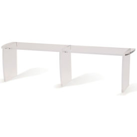 Large Acrylic Workstation Riser, 34" W x 8" D x 10" H, Clear