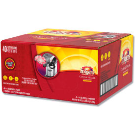 Coffee Filter Packs, Classic Roast, 1.4 oz Pack, 40/Carton