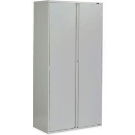 9300 Series Storage Cabinet, Recessed Handle, 36"W x 18"D x 72"H, Gray, Assembled