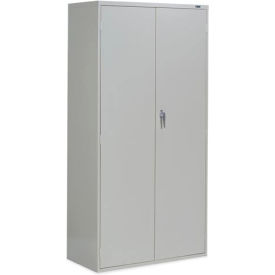 9300 Series Storage Cabinet, Lever Handle, 36"W x 18"D x 72"H, Gray, Assembled