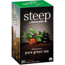 Steep Tea, Pure Green, 0.91 oz Tea Bag, 20/Box