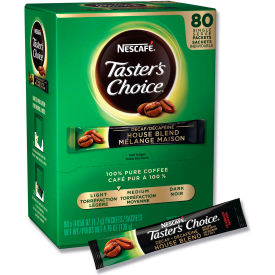 Taster's Choice Stick Pack, Decaf, 0.06oz, 80 Packs/Box, 6 Boxes/Carton