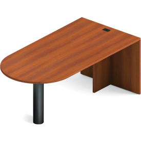 "D" Island Peninsula w/ Full End Panel - 72" - Avant Honey